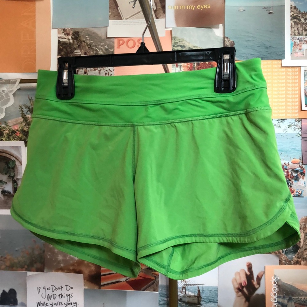 Lululemon lime green shorts!